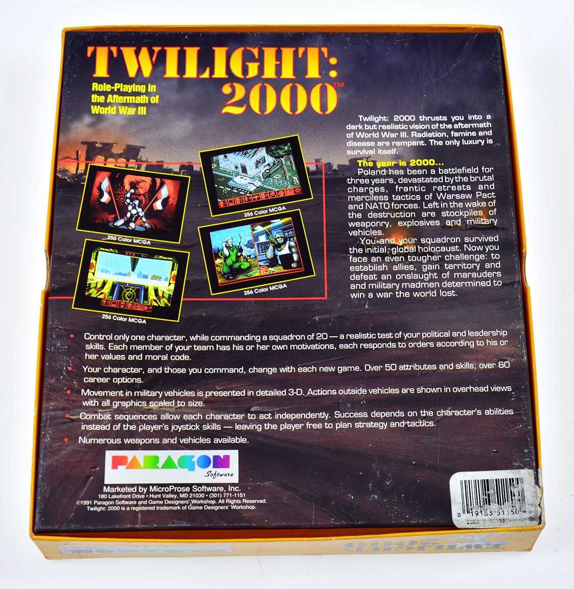 TWILIGHT: 2000 -  duży big box, USA 1991, Fallout w zgliszczach PRL!!!