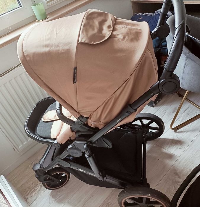 Wózek 3w1, gondola, spacerówka, nosidełko - złoty bardzo dobry stan