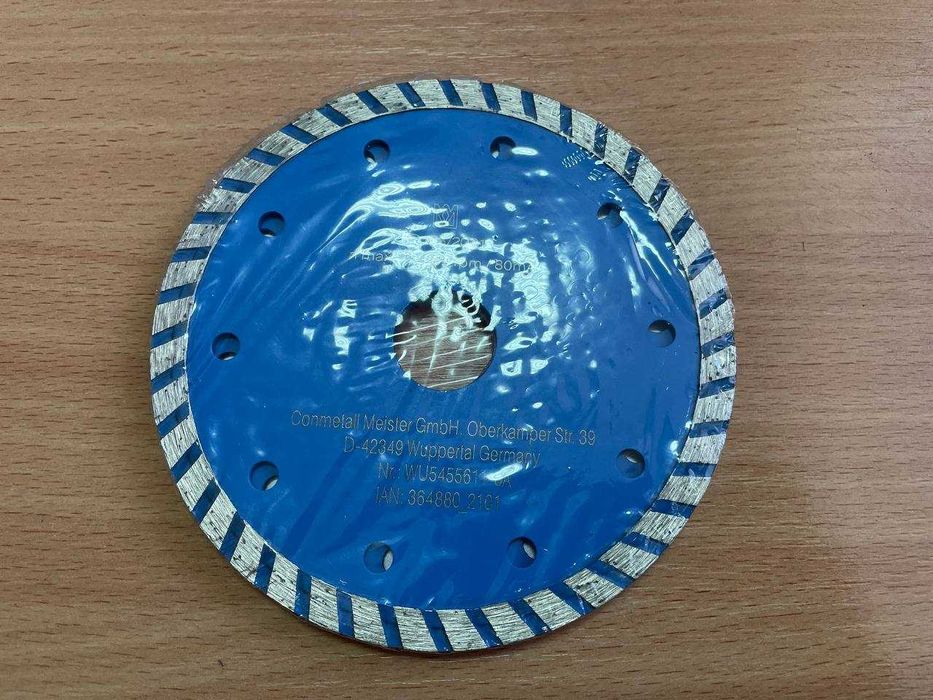 Набор кругов алмазных по гресу/керам/камню/бетону 125мм (4шт) PARKSIDE