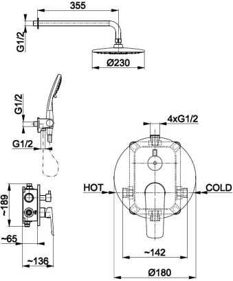 Душова система Armatura 5029-501-00