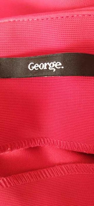 Czerwono-czarna spódnica George | r. 40/42 | elastyczna