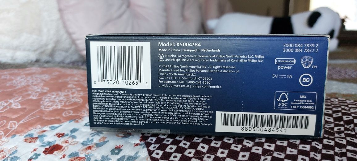 Електробритва бритва PHILIPS NORELCO SHAVER 5000X