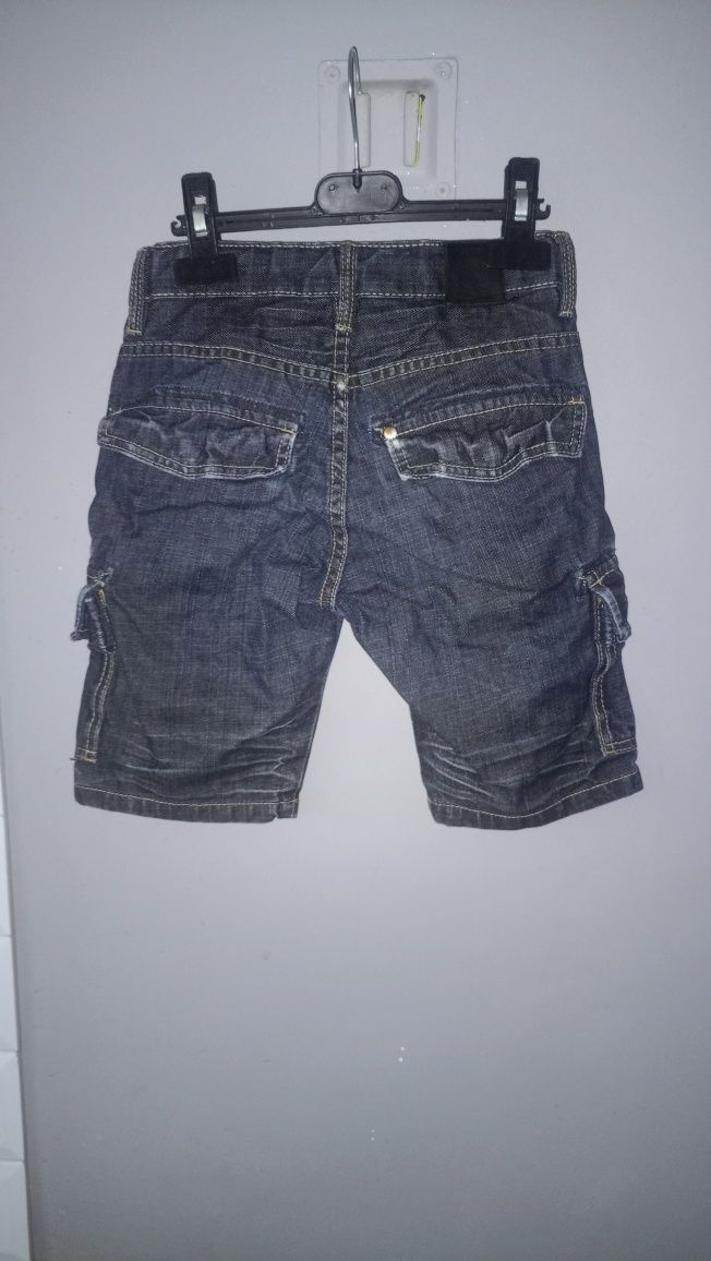 Spodenki chłopięce jeansowe rozm 116