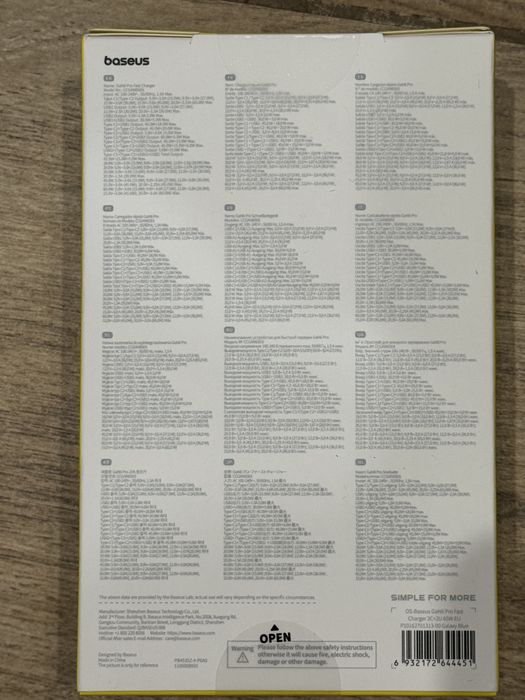 Зарядка Baseus 65w