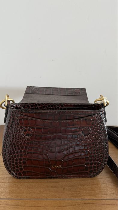 Daag nowa Olivia braz croco z paskiem o szer. 3 cm