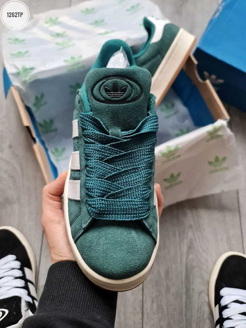 Жіночі кросівки Adidas Campus зелений 1262TP  ТОПОВІ