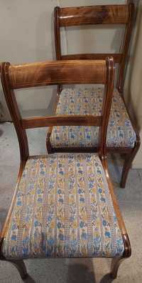 Krzesła krzesło 4 szt drewniane brązowe PRL klasyczne stylowe