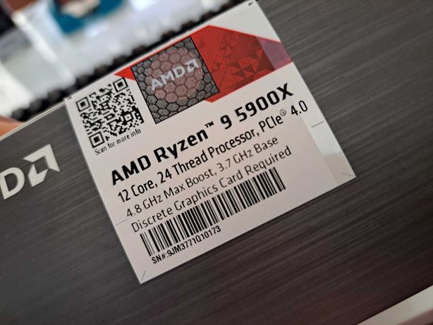 Processador AMD Ryzen 9 - 5900X Novo