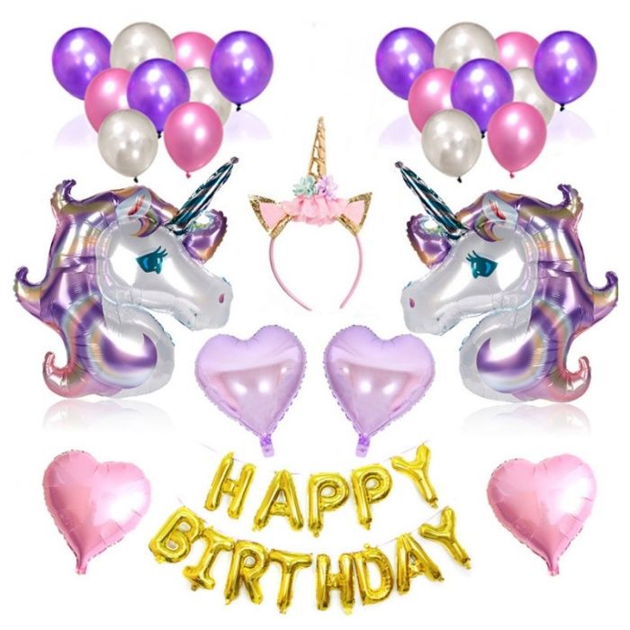 Набор шарики буквы с Днем Рождения Happy Birthday фольгированные шары