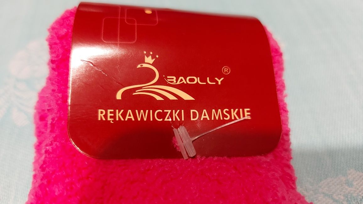 Rękawiczki damskie akrylowe M