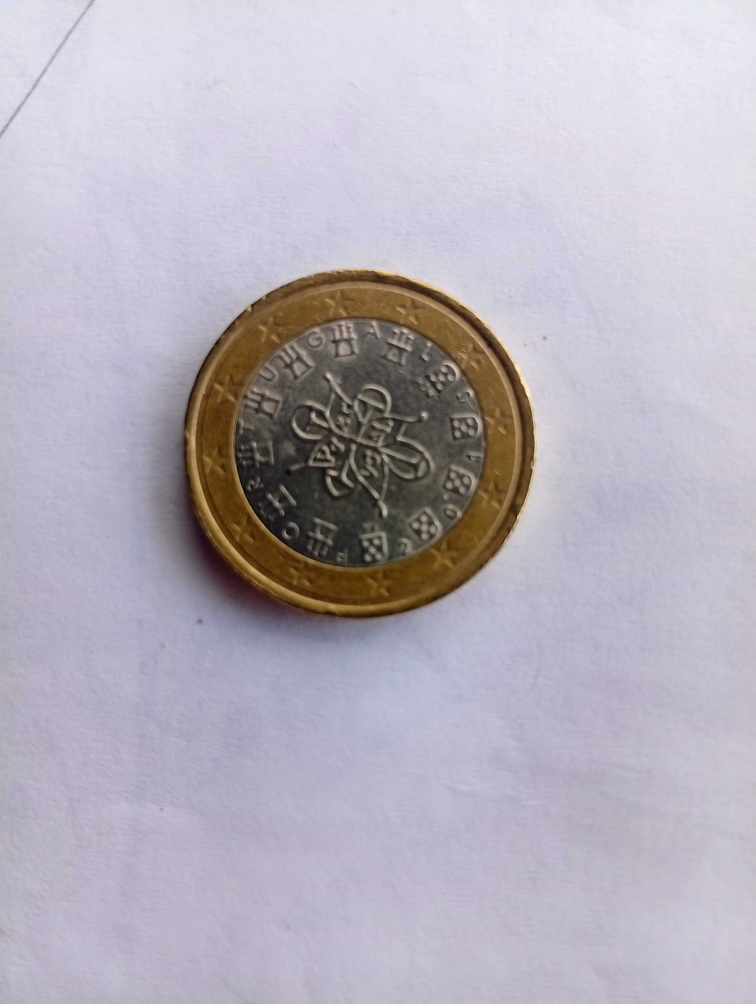 Moeda de 1€, 2016, Portugal, com vários erros