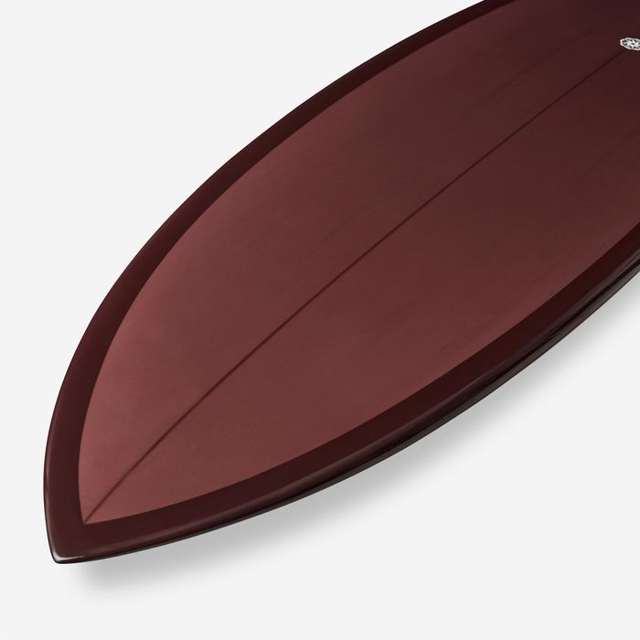 Prancha de surf fish 6'1 com caixas Futures sem quilhas - bordeaux