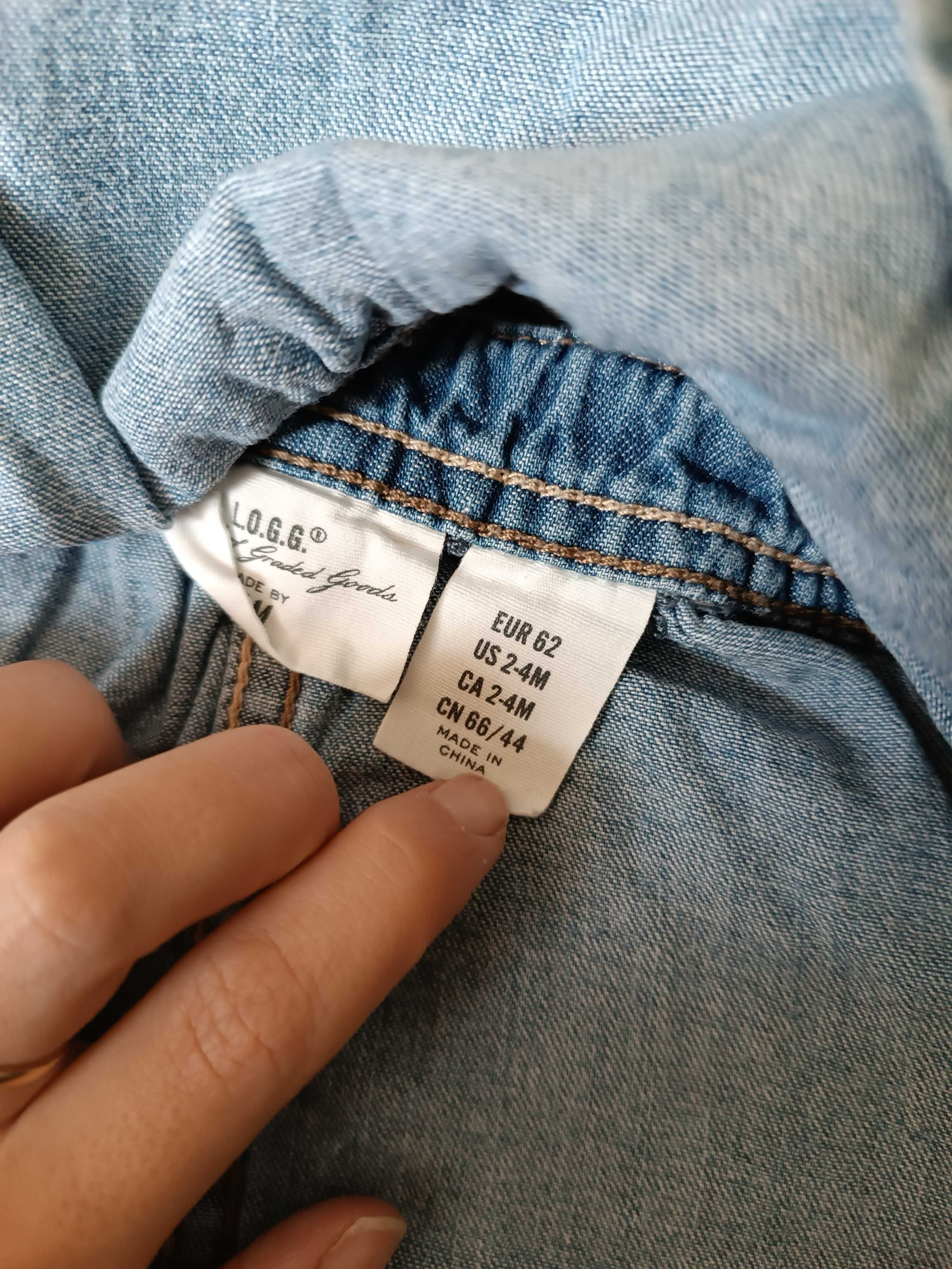 Sukienka H&M 62 dżinsowa jeans