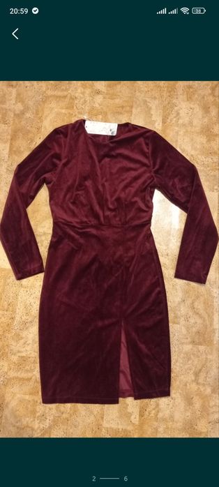 Красное бархатное платье с разрезом Нюдовое котельное Вечернее Платье