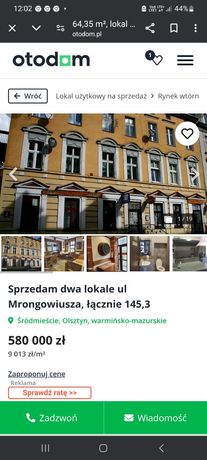 Lokal sprzedam Mrongowiusza centrum Olsztyn