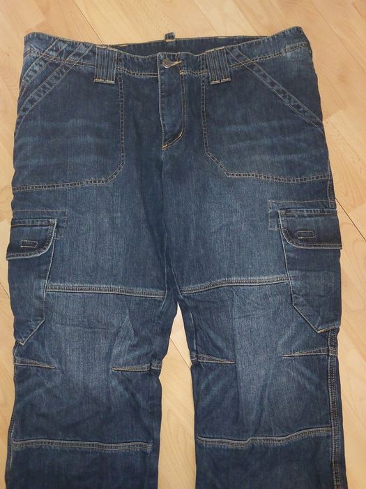 Spodnie motocyklowe męskie 4xl  L 32 jeansy solidne mocne Malyhd dzins