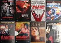 Sylvester Stallone - 8 DVDs - Muito Bom Estado