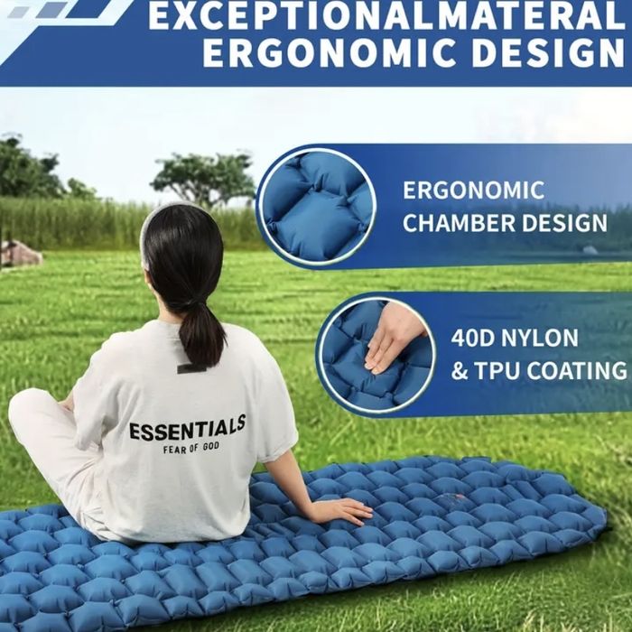 Килимок надувний матрас каремат туристичний трекінговий