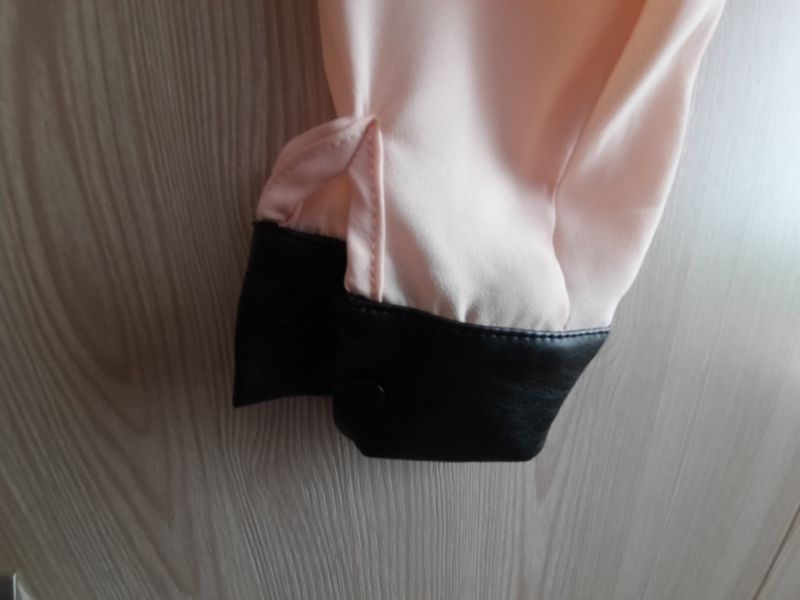 Блузка рубашка шифоновая пудровая блуза kylie at m&co 11-12 лет р.152