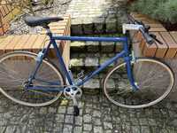 Rower Single speed niebieski, rower szoszowy kolarka