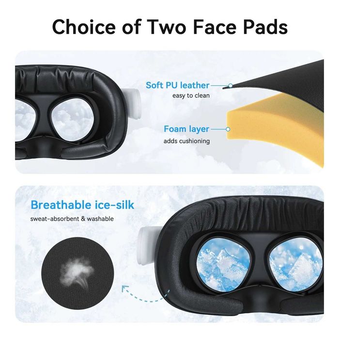 Маска AMVR Quest 3s FC5 Upgraded Full-Ventilation Facial Interface
