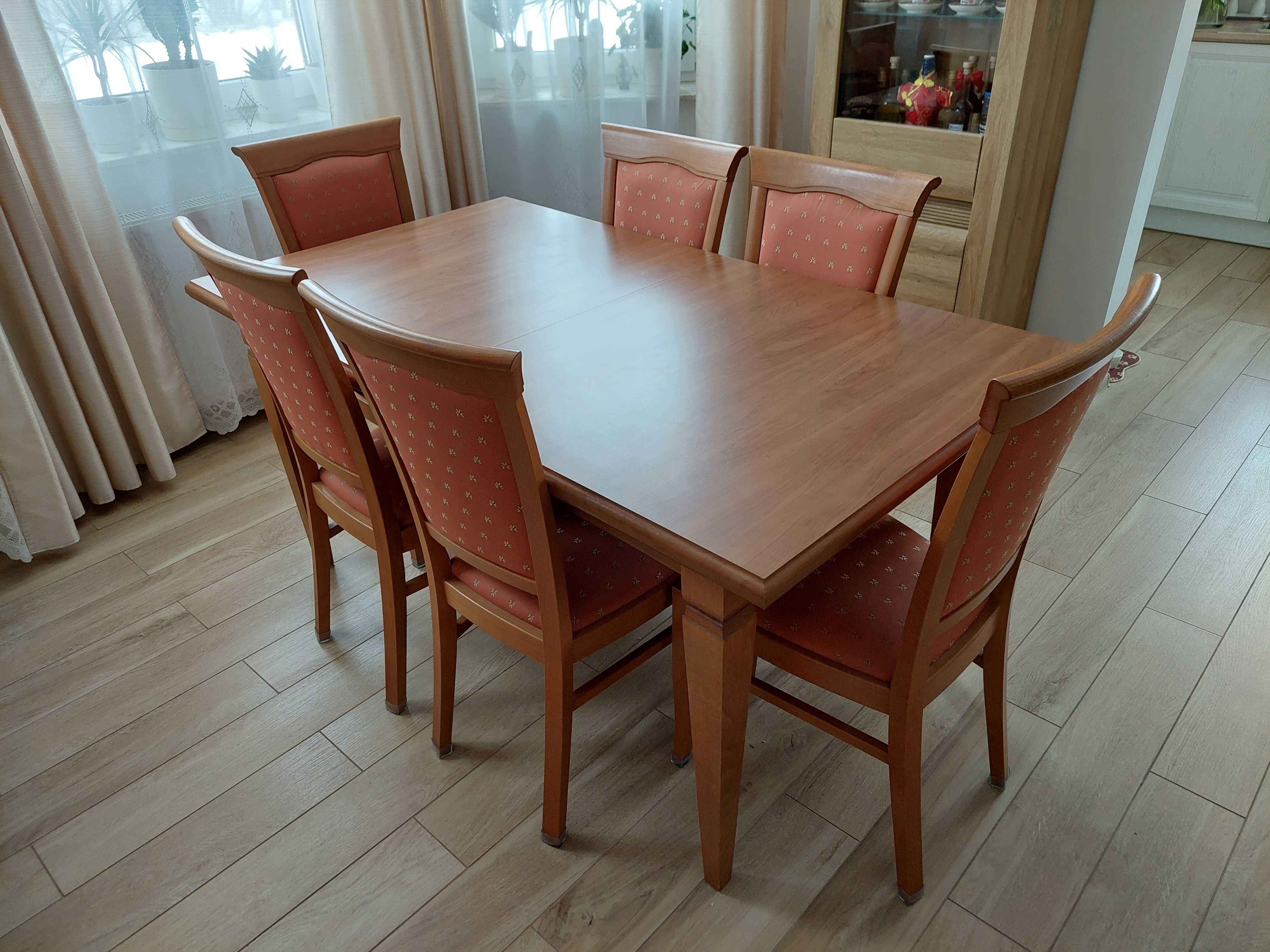 Stół + 6 krzeseł BRW KENT JABŁOŃ