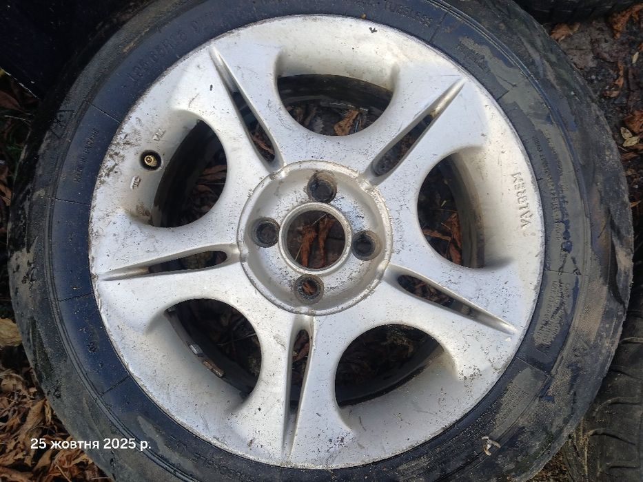 Диски титанові легкосплавні на 15, 4 на 100, опель можна з резиною