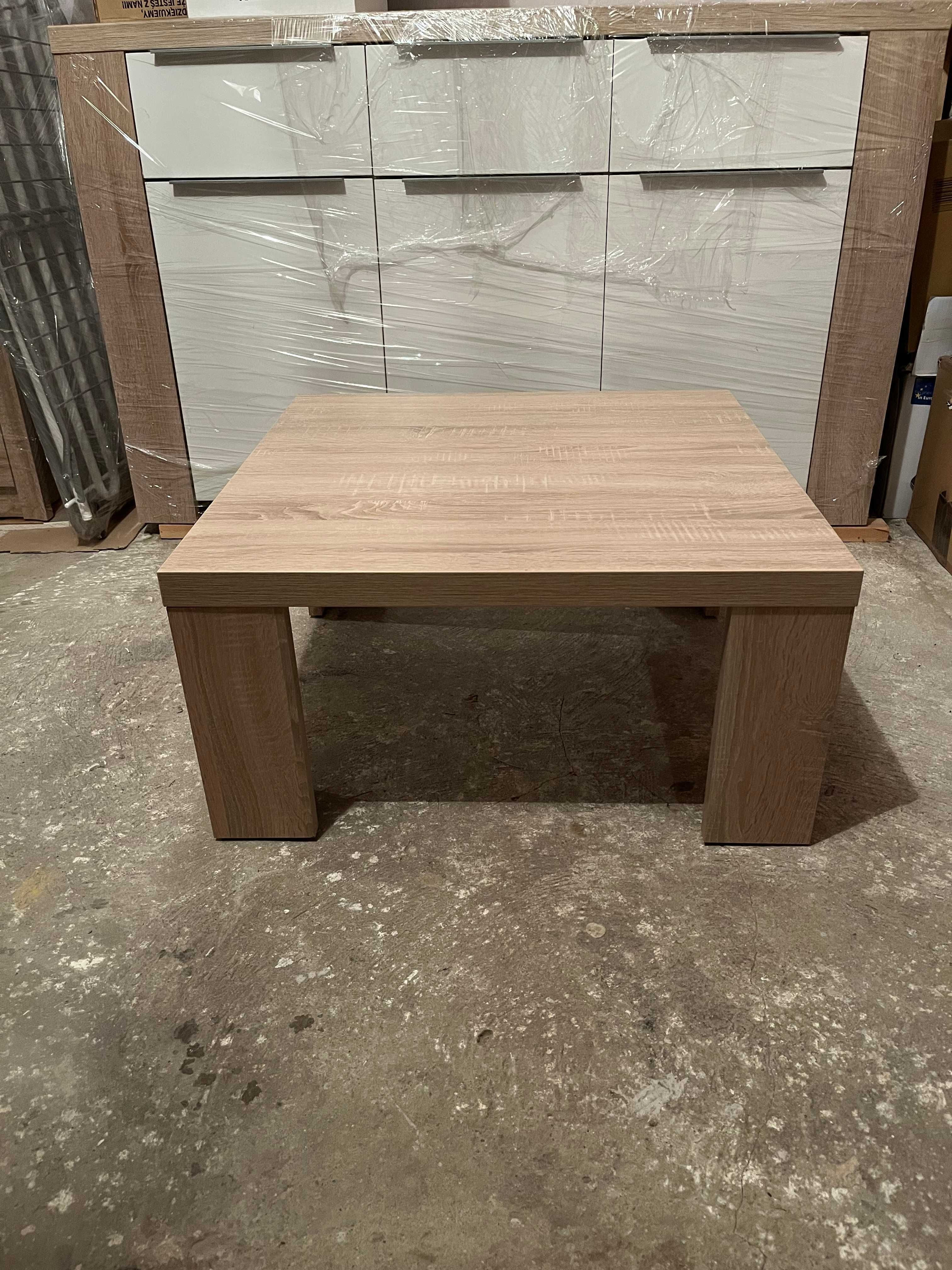 Stół Stolik Kawowy, Nowy! Dąb Sonoma, 70x70x35, Bardzo Ładny i Masywny