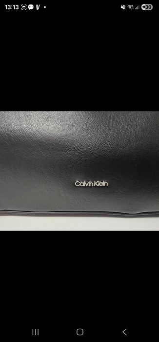 Torebka Calvin Klein bagietka shopperka shopper oryginalna czarna