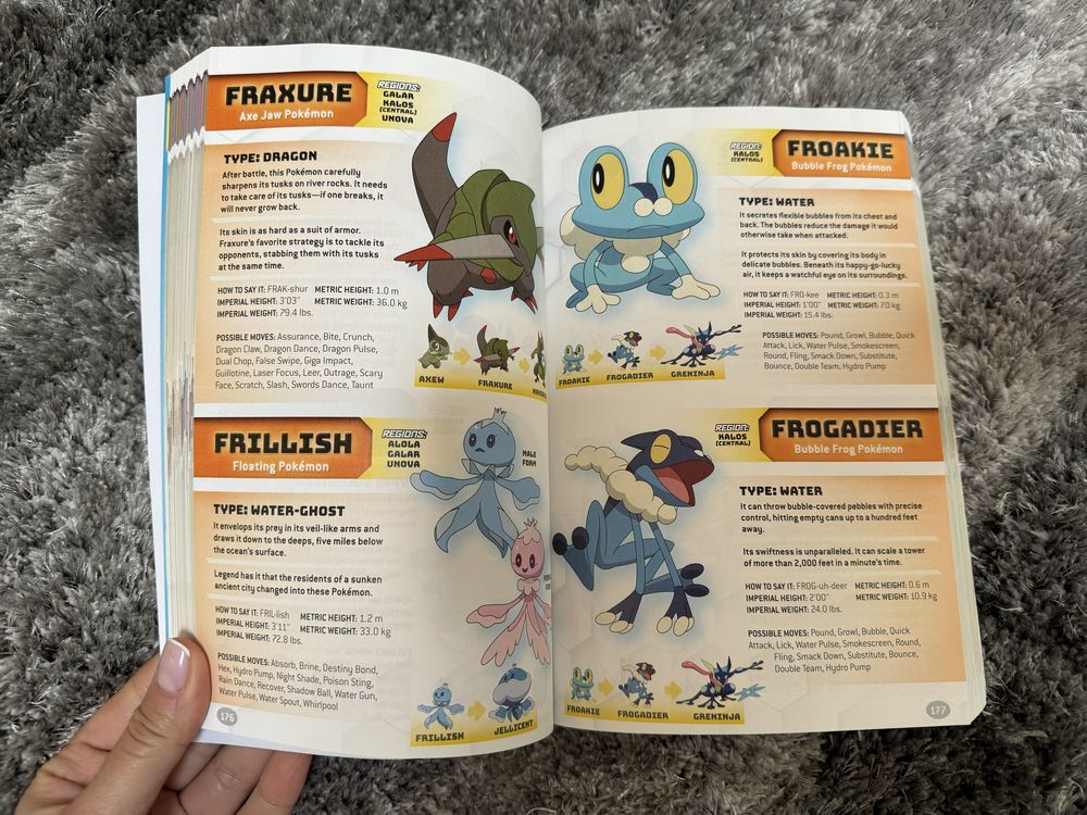 Pokemon podręcznik trenera album książka English
