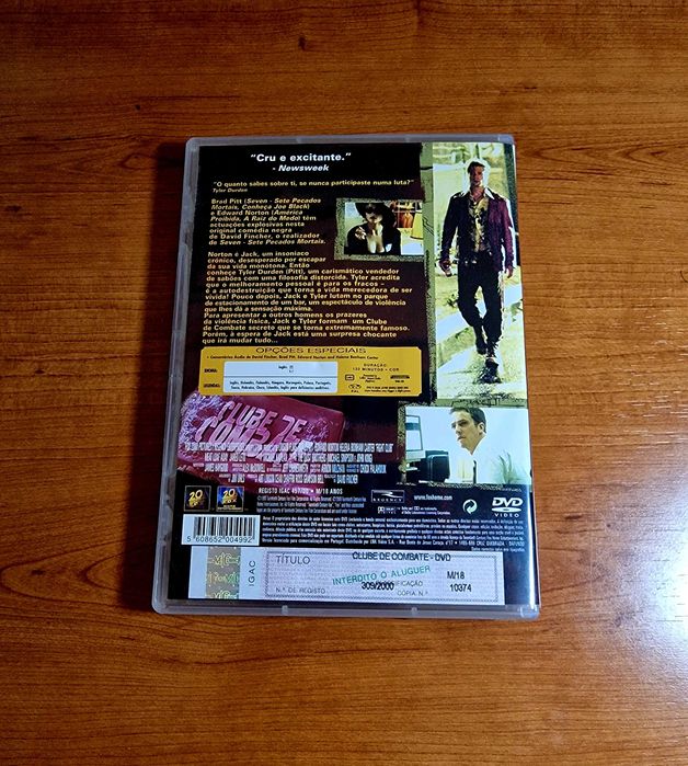 CLUBE DE COMBATE (Fight Club) David Fincher c/Brad Pitt/Edward Norton