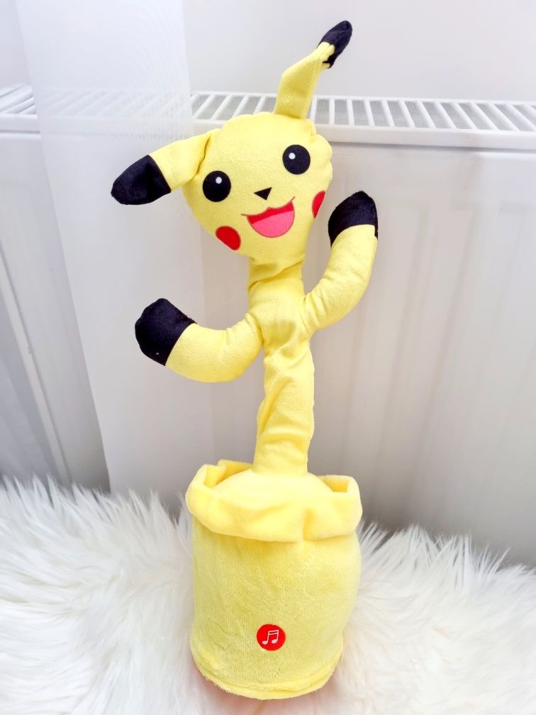 Śpiewający tańczący Pikachu Kaktus Pokemon