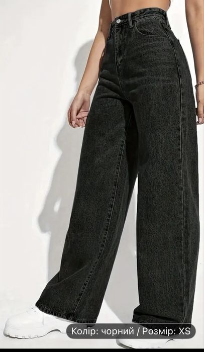 Джинси чорні прямі