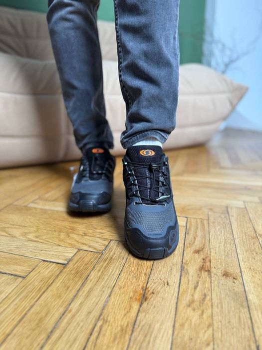 Осінні кросівки Salomon ACS Black Grey Orange Gore-Tex (41-45)