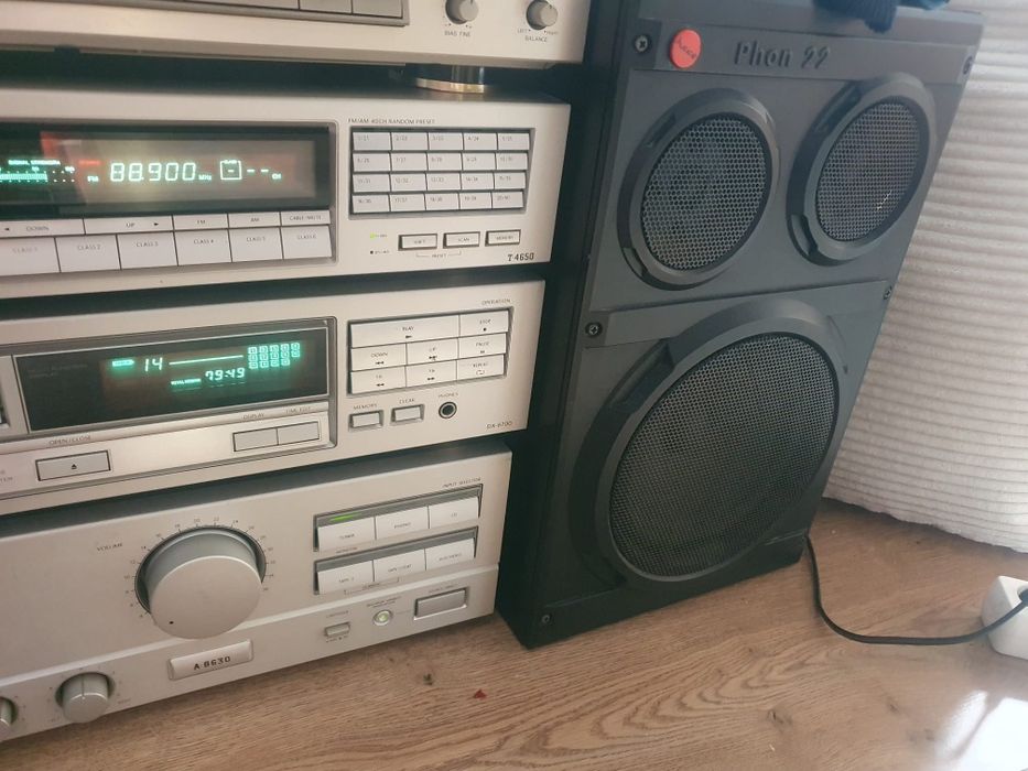 Wieża stereo Onkyo Integra srebrna