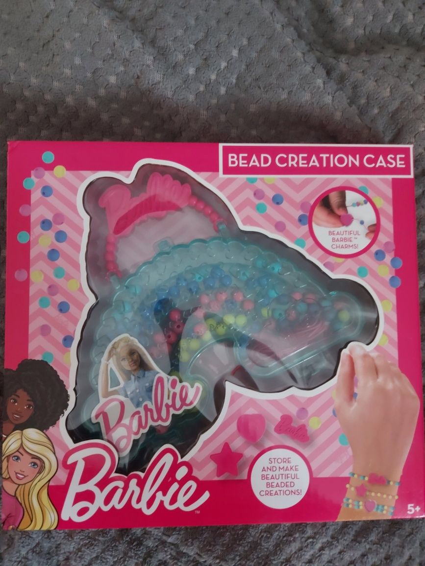 Barbie zestaw do bransoletek koraliki torebka