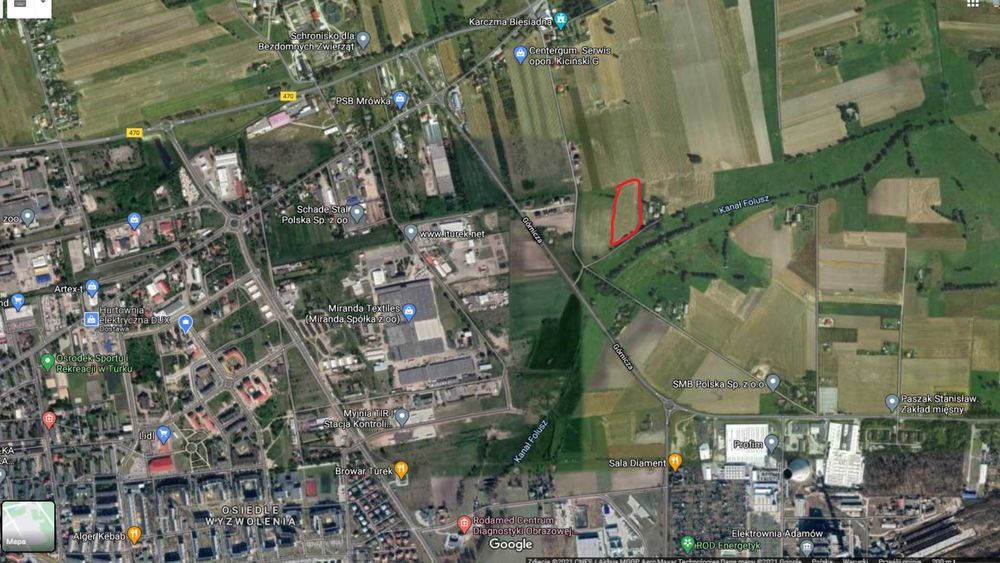 Działka budowlana blisko centrum Turku
