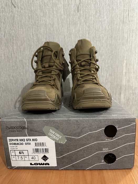 Берці "LOWA ZEPHYR MK2 GTX MID TF" COYOTE OP 40 розмір(7,5)