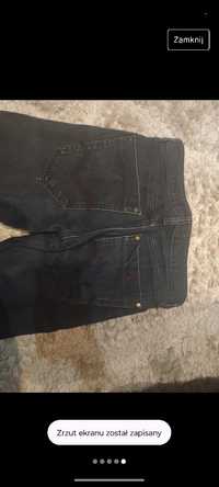 Spodnie rurki jeansy granatowe y2k energie