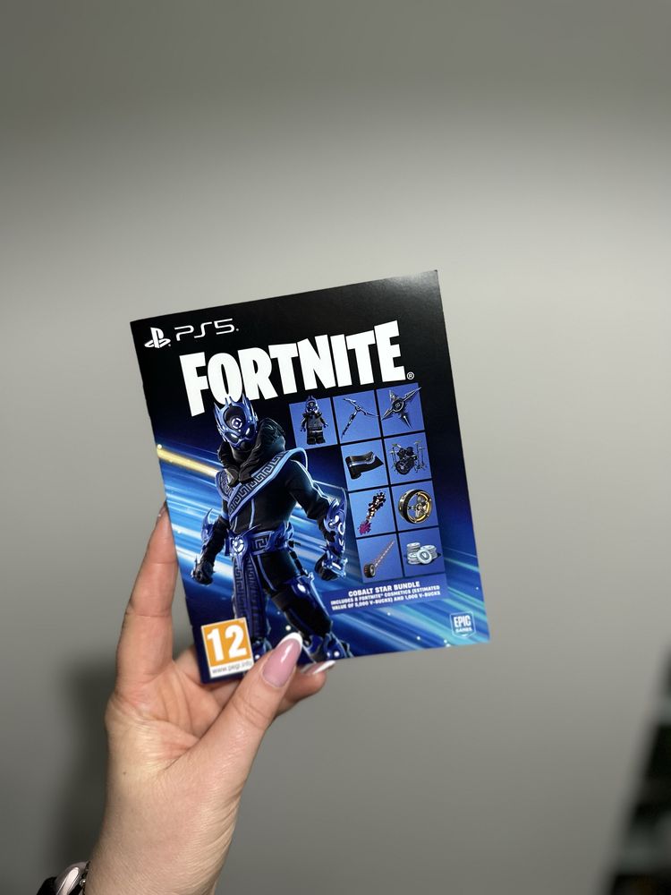 PS5 Fortnite Cobalt Star Bundle zestaw startowy kod Kobaltowa Gwiazda