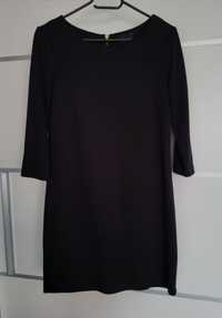 Sukienka mała czarna klasyczna mini prosta XS 34