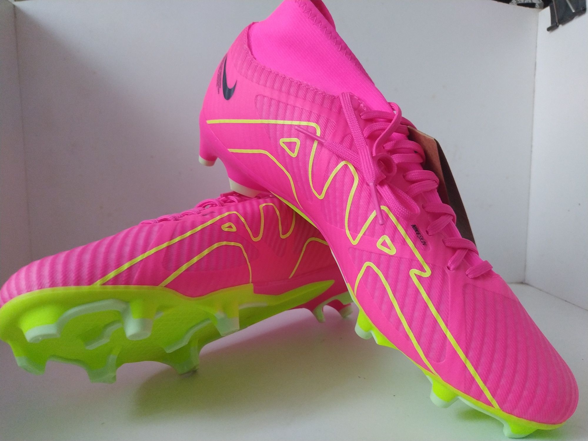 Бутси Nike Zoom Superfly 9 Academy FG MG Pink Blast Volt Gridiron