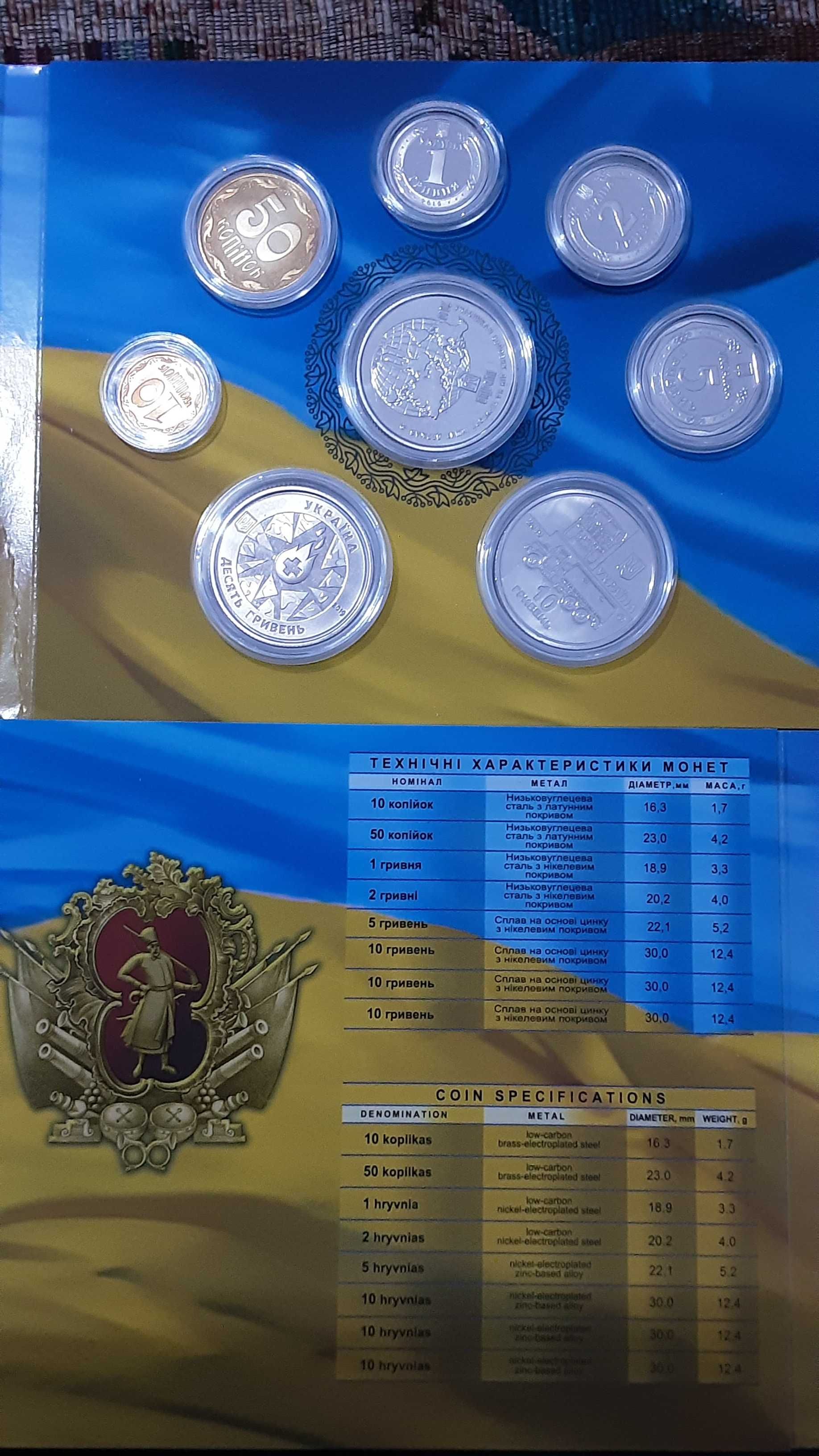 Coin set Ucrania 2019