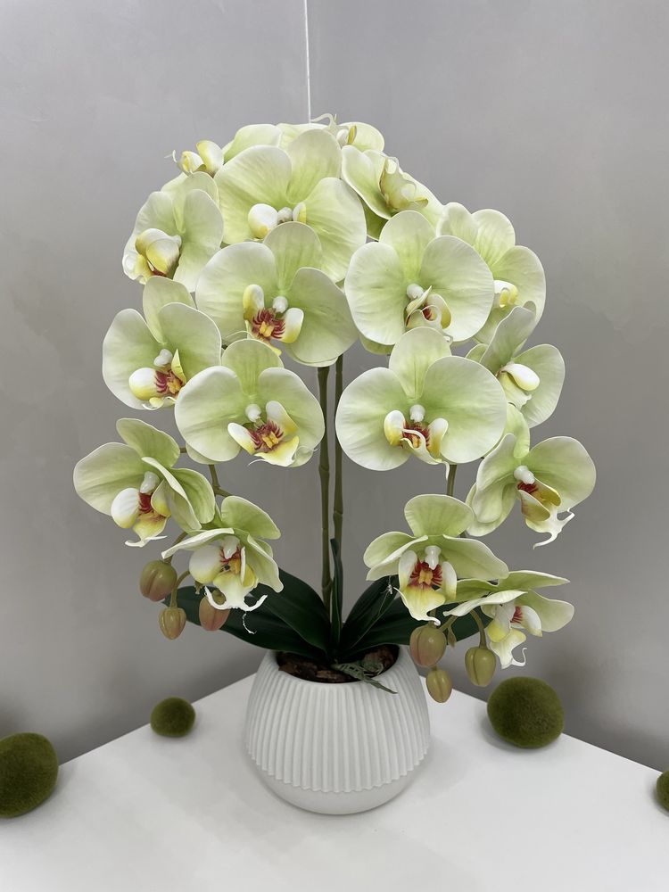 Орхідея латексна.Латексні орхідеї.Квіти з латексу.Декор