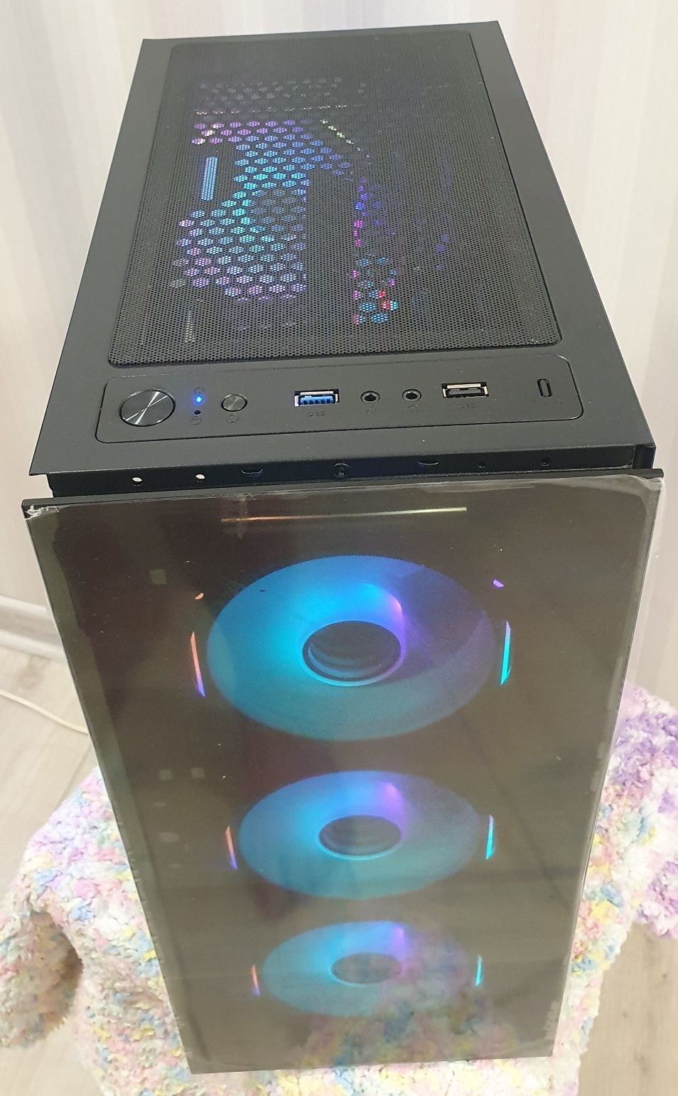 Продам ПК Ryzen 5 5500 | 32 Gb DDR4 3200Mhz | RX580 8Gb | NvMe | RGB