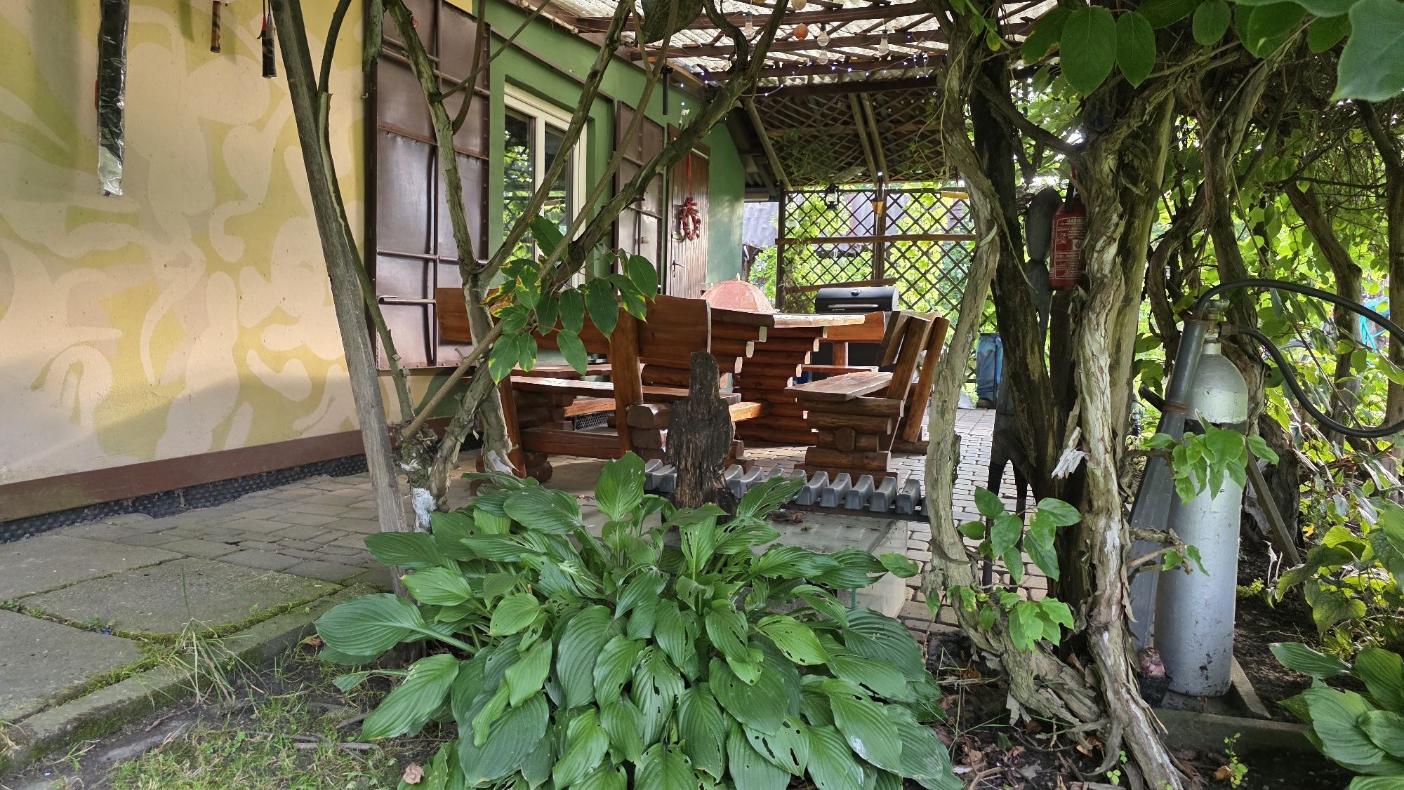 Zadbana działka ROD Webera Domek 35m² + mini kiwi + ogrzewanie