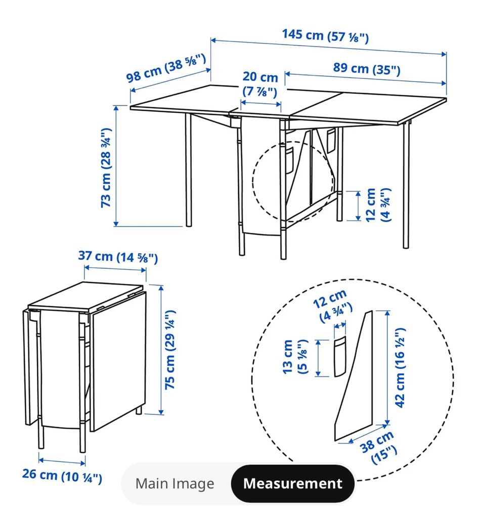 Conjunto Mesa Extensível KALLHÄLL com 2 Cadeiras FRÖSVI IKEA