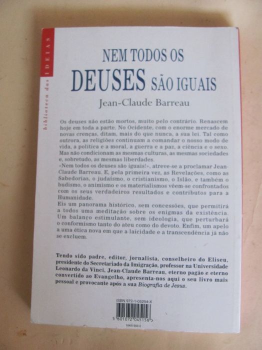 Nem todos os Deuses são iguais de Jean-Claude Barreau