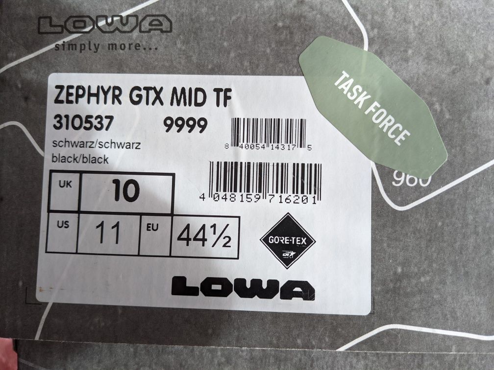 Черевики Lowa Zephyr GTX MID TF Black