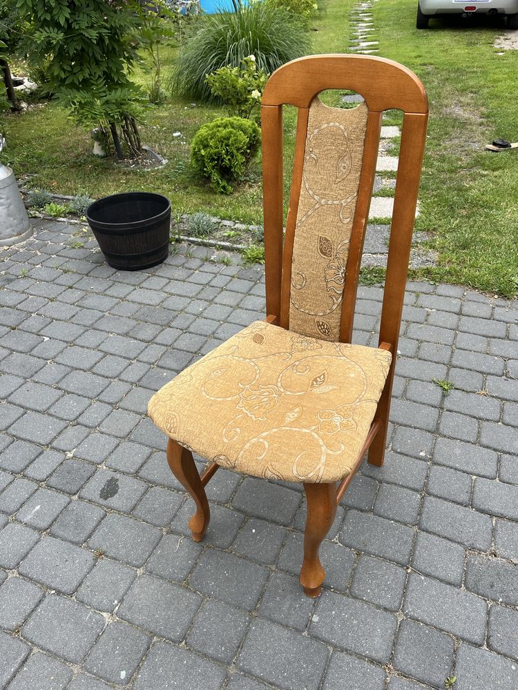Krzesla drewniane 6 sztuk do salonu